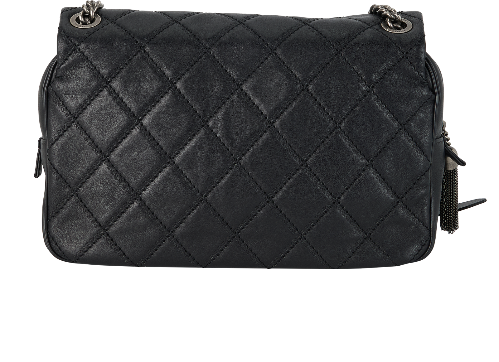 Paris-Edinburgh Coco Sporran Jumbo, &pound;2,500, Handbags, Black, Leather, Back view